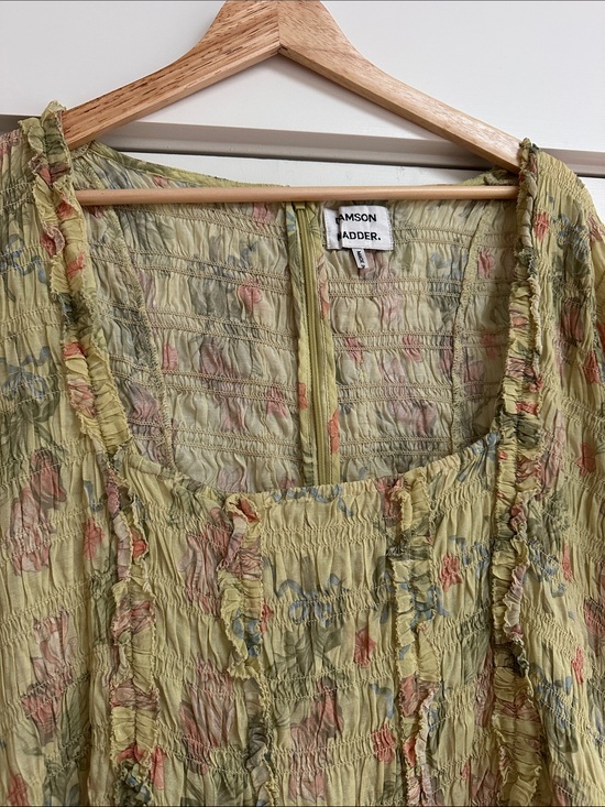 Damson Madder Dresses & Skirts - Damson Madder Yellow Floral dress